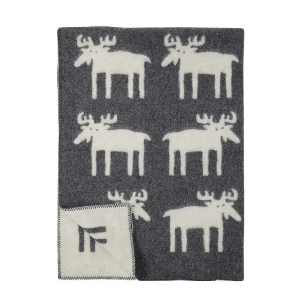 Manta Moose Gris/Blanco