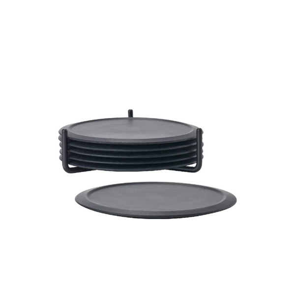 Posavasos Singles con Soporte Negro