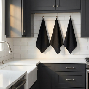 Set 3 Paños de Cocina Negro