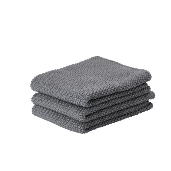 Set 3 Paños de Cocina Gris