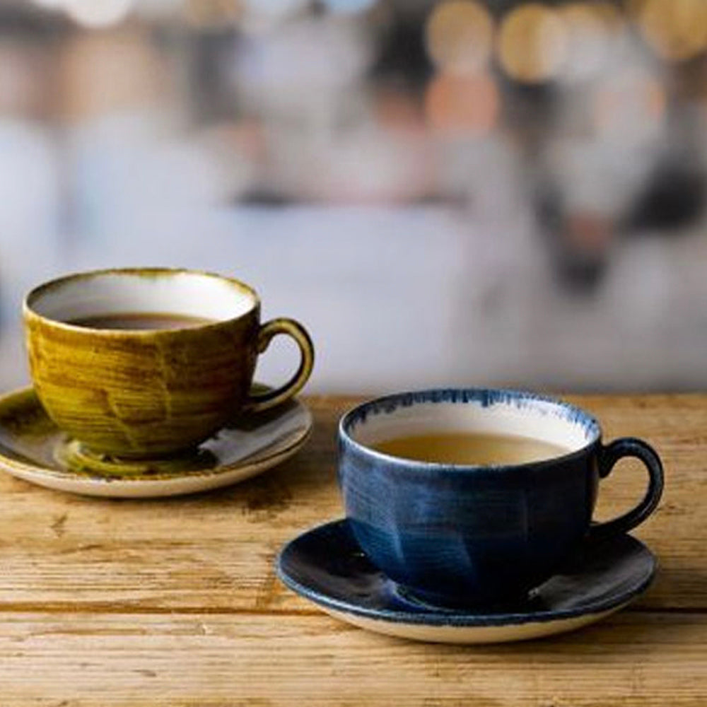 Taza Té & Cappuccino Stonecast Plume Churchill Azul