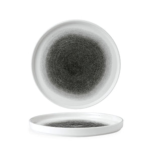Plato Churchill Negro Cuarzo con Borde 26cms