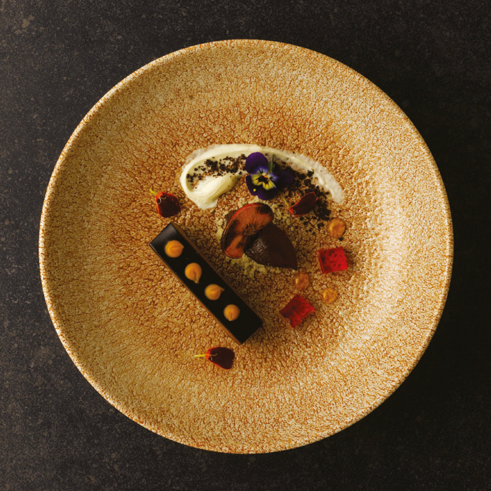 Plato Raku Churchill Naranjo 16cms