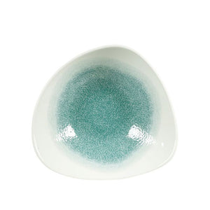Bowl Raku Churchill Verde con Blanco 23cms
