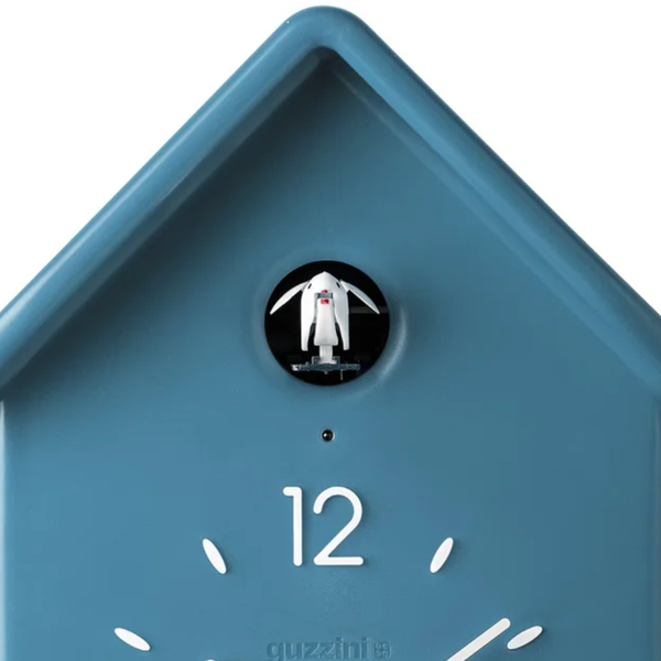 Reloj CuCkoo Azul con Péndulo Blanco