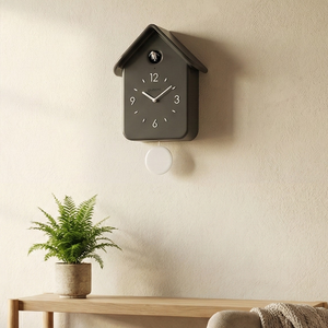 Reloj CuCkoo Negro con Péndulo Blanco