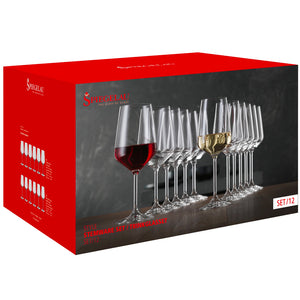 Set 12 Copas Style Tinto y Blanco