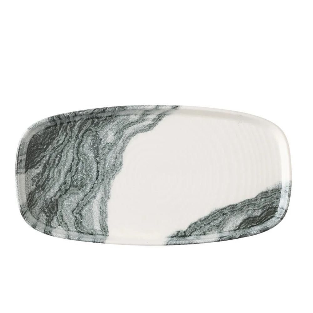 Plato Oblong Churchill Tide Negro 30cms