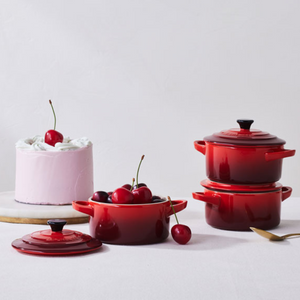 Mini Cocotte Redonda 10cms Cereza