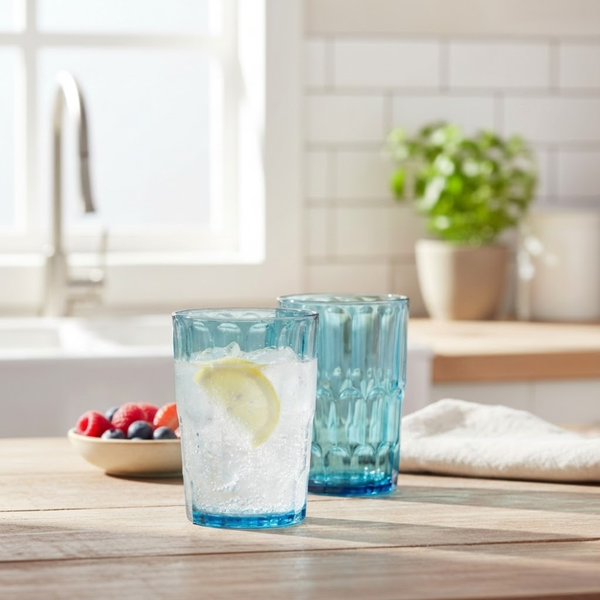 Vaso Vanity Curve Turquesa Alto