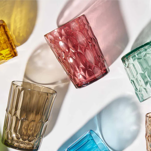 Vaso Vanity Pearl Coral Red Alto