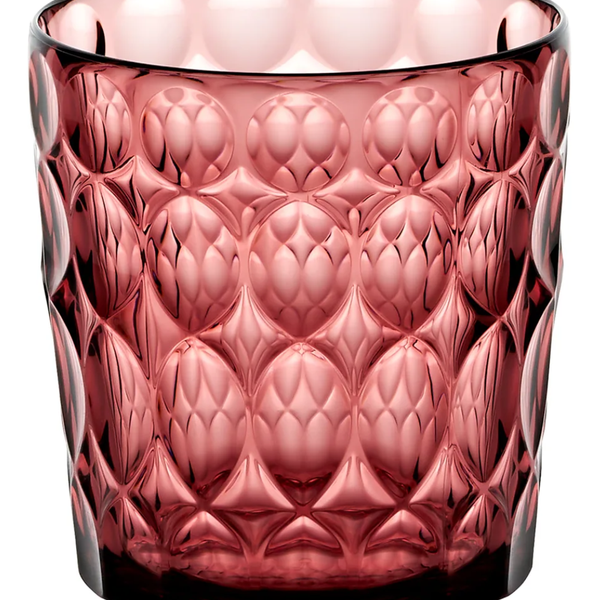 Vaso Vanity Pearl Coral Red Bajo