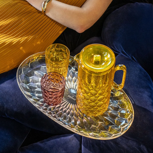 Vaso Vanity Diamond Ambar Alto