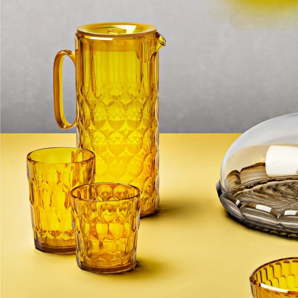 Vaso Vanity Diamond Ambar Alto