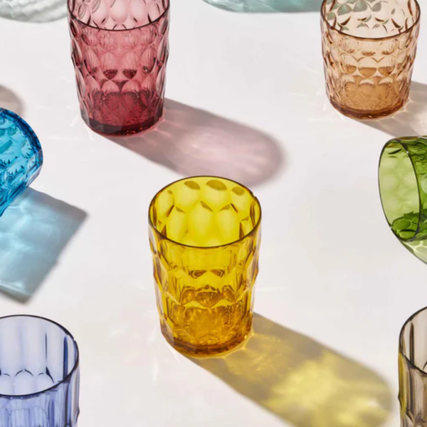 Vaso Vanity Diamond Ambar Alto