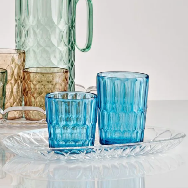 Vaso Vanity Curve Turquesa Bajo