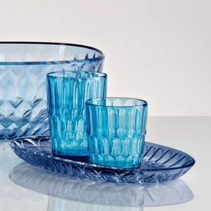 Vaso Vanity Curve Turquesa Bajo