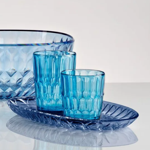 Vaso Vanity Curve Turquesa Bajo