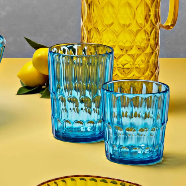 Vaso Vanity Curve Turquesa Bajo