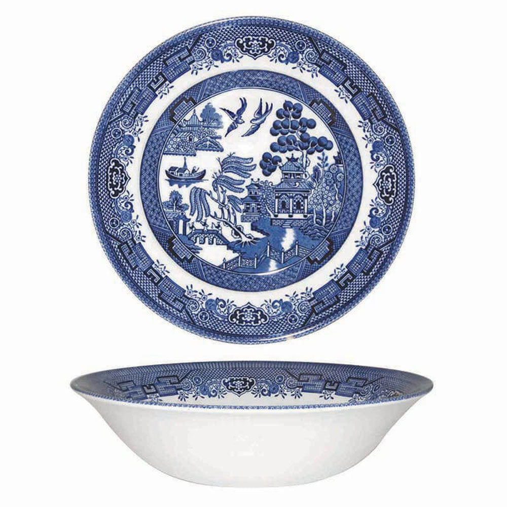 Bowl Blue Willow Churchill 24cms
