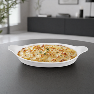 Plato Gratin Churchill Blanco 23cms