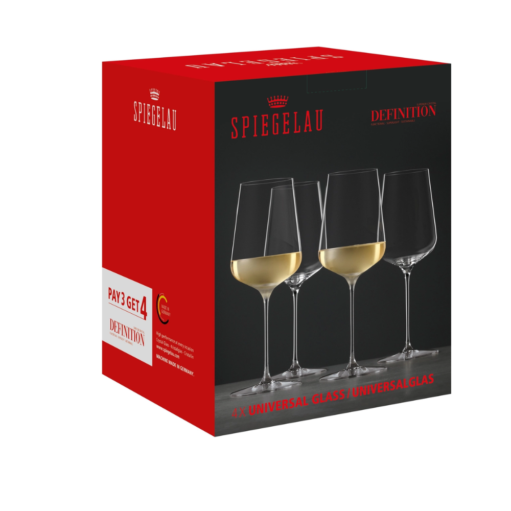Set 4 Copas Definition Universal Vino Tinto & Blanco