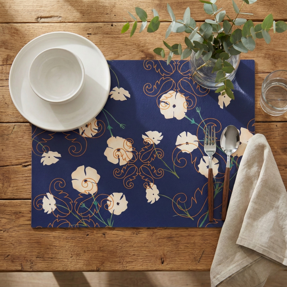 Individual Fusión Azul Mediterraneo 44cms