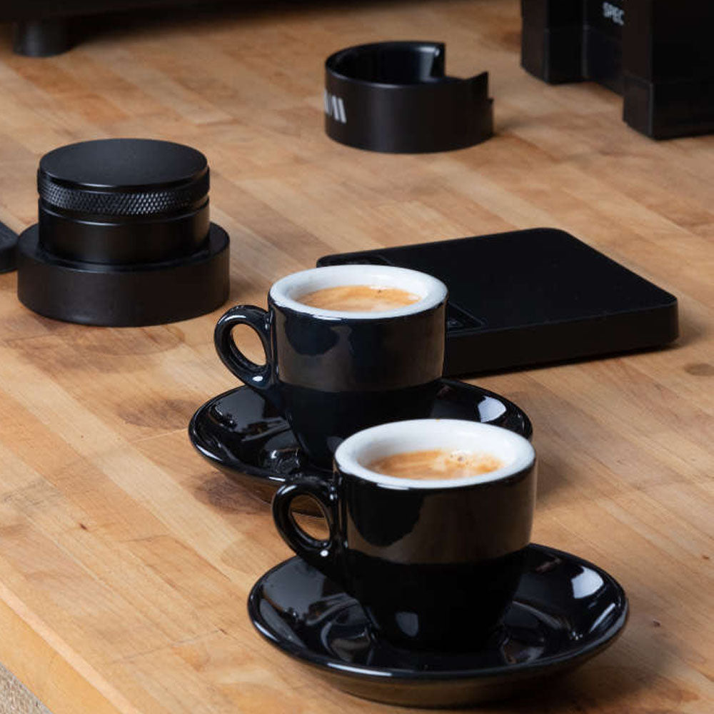 Taza Espresso Palermo Negro con Plato