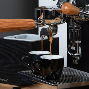 Taza Espresso Palermo Negro con Plato