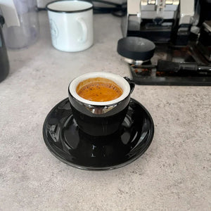 Taza Espresso Palermo Negro con Plato