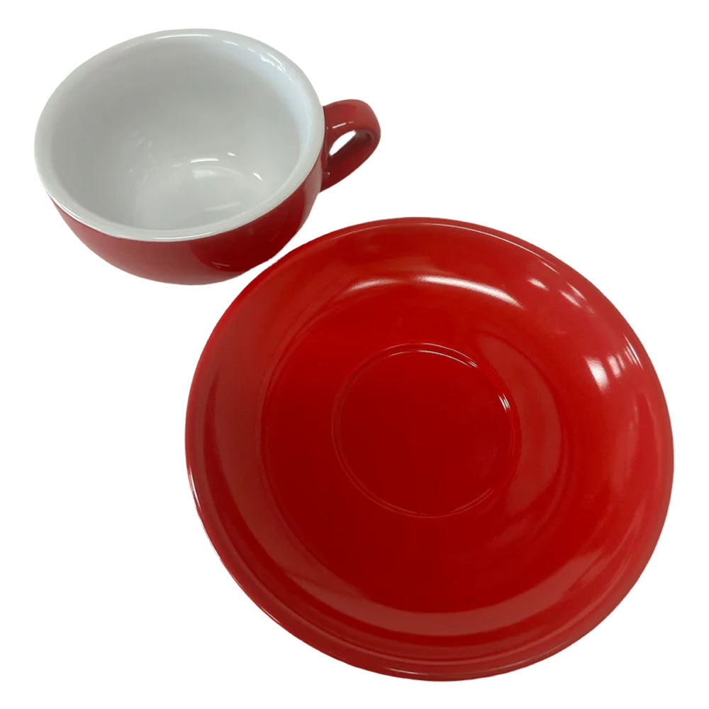 Taza Latte Palermo Rojo con Plato