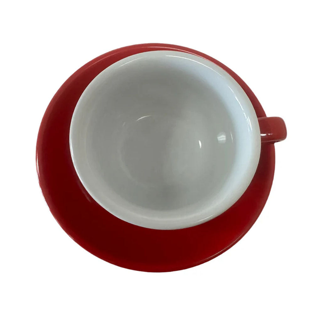 Taza Latte Palermo Rojo con Plato