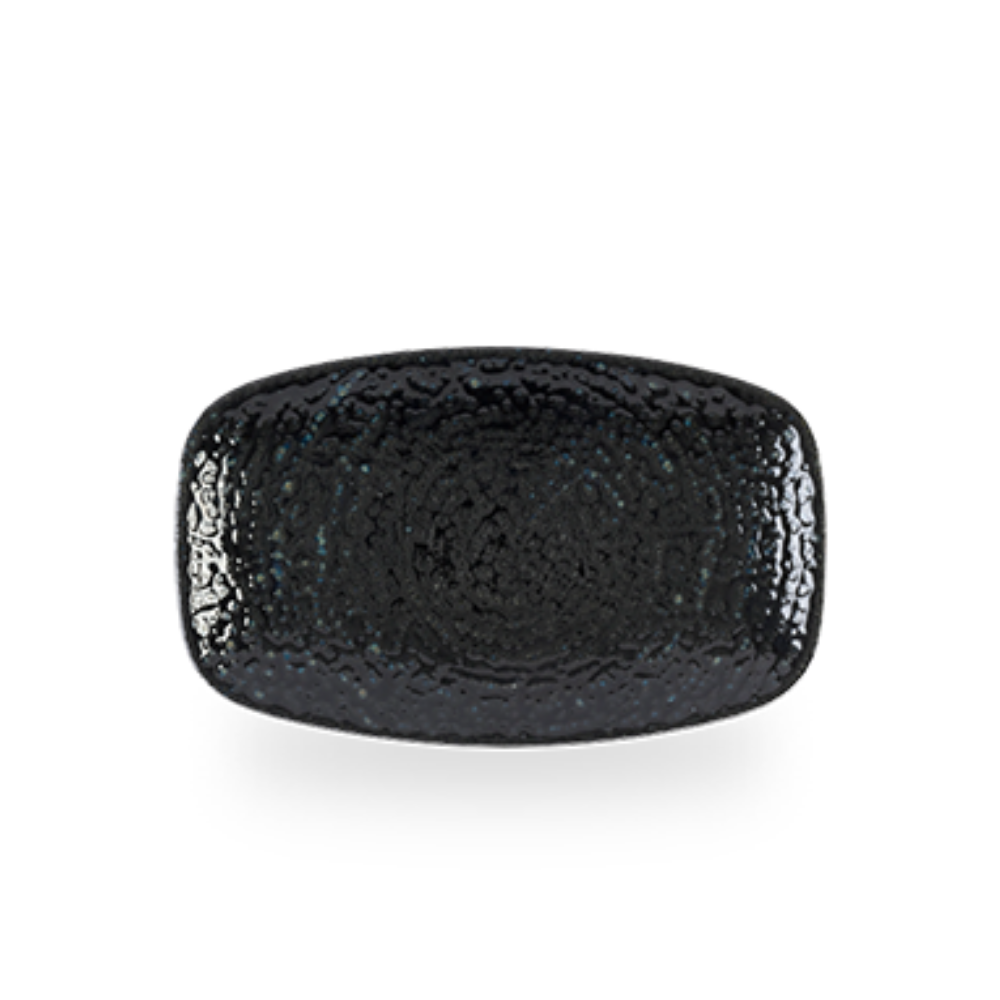 Plato Oblong Churchill Negro Carbón 20cms