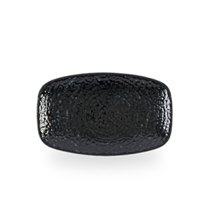 Plato Oblong Churchill Negro Carbón 20cms