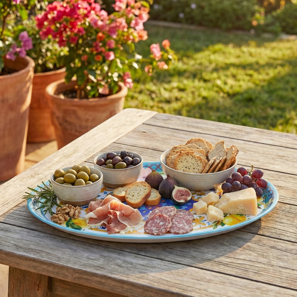 Plato para Servir Flower&Lemon 50 cms