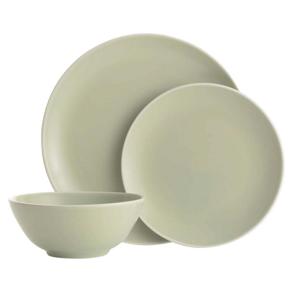 Juego Loza Classic Collection 12 Pzas Menta