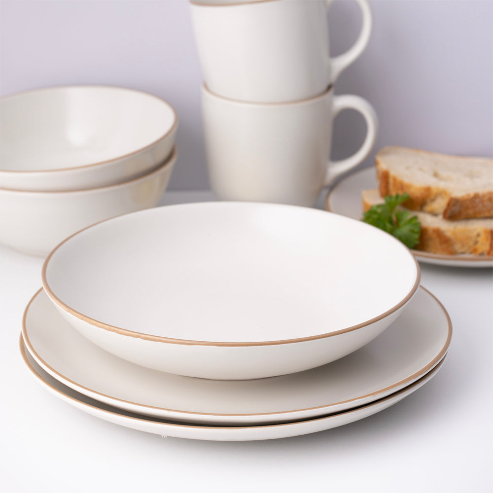 Plato Pasta Classic Collection Crema 23 cms