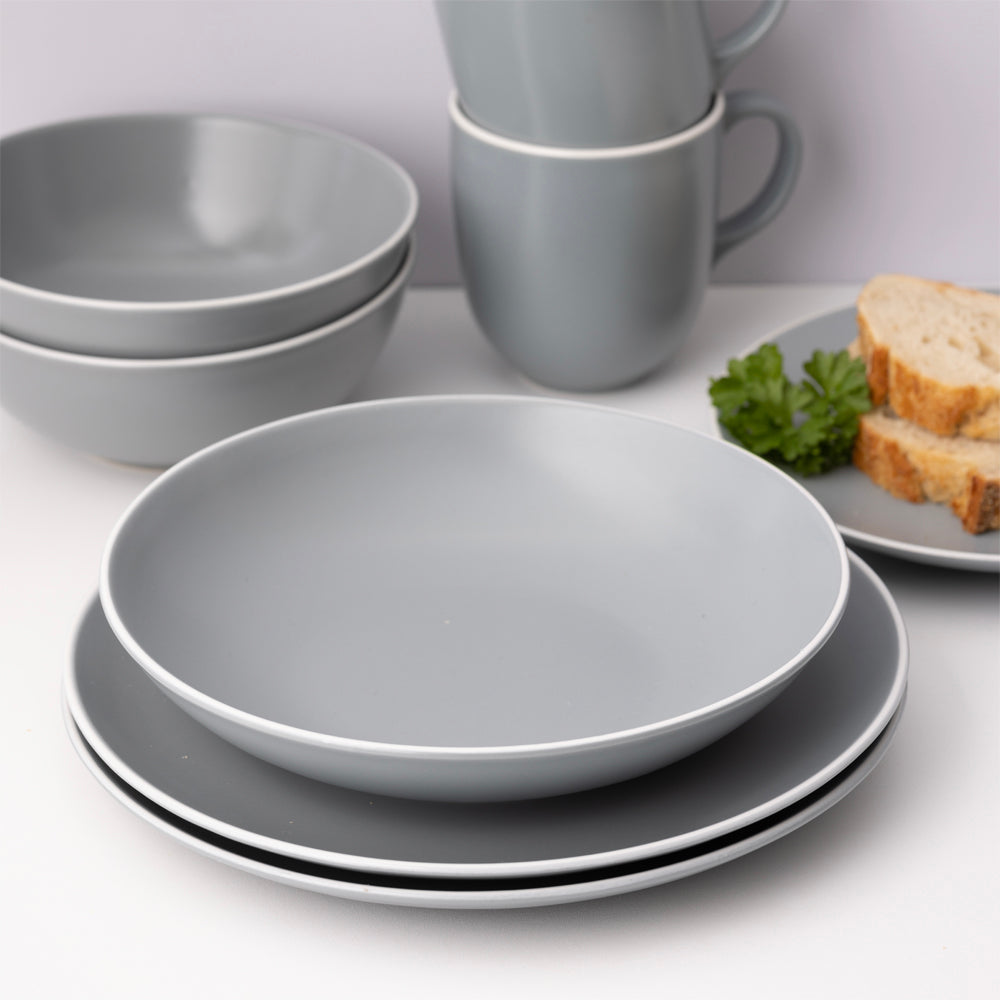 Plato Pasta Classic Collection Gris 23 cms