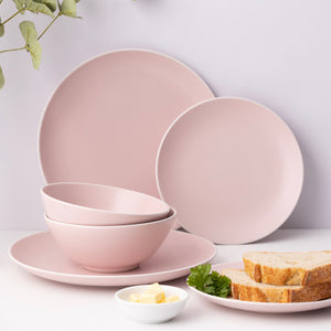 Juego Loza Classic Collection 12 Pzas Pink