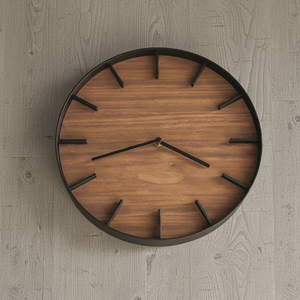 Reloj Rin Walnut Negro