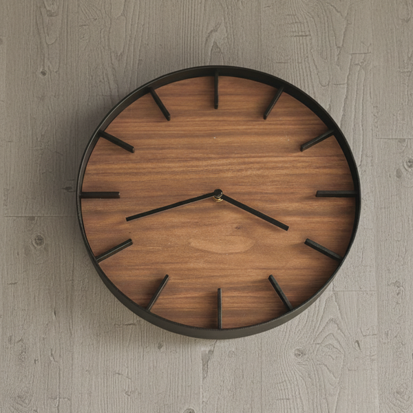 Reloj Rin Walnut Negro