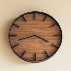 Reloj Rin Walnut Negro