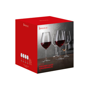 Set 4 Copas Salute Burgundy