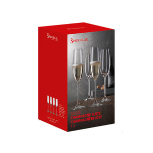 Set 4 Copas Salute Champagne