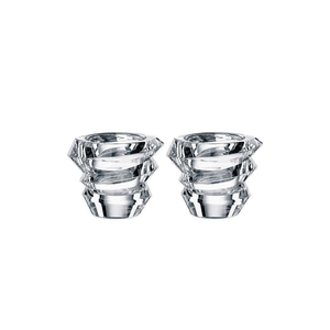 Set 2 Portavelas Cristal Slice