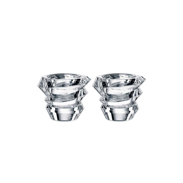 Set 2 Portavelas Cristal Slice