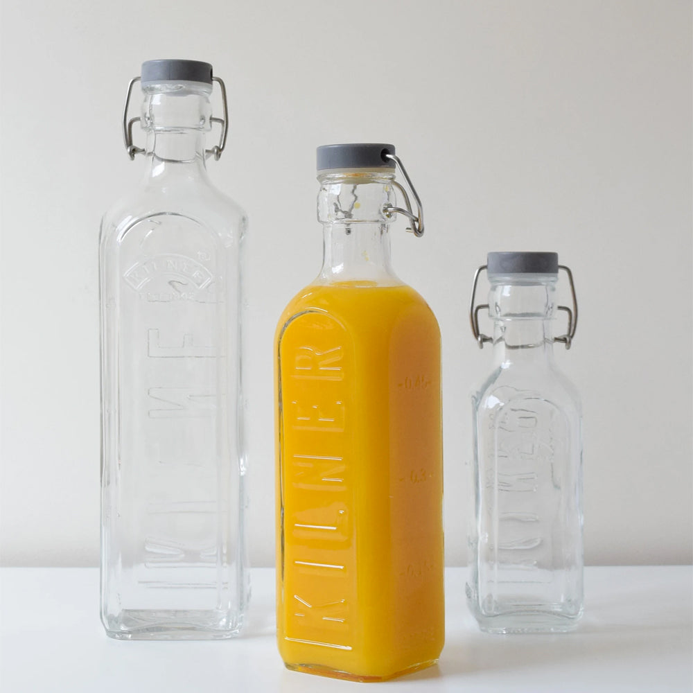 Botella Kilner Tapa Gris Cierre Clip 0.6Lt