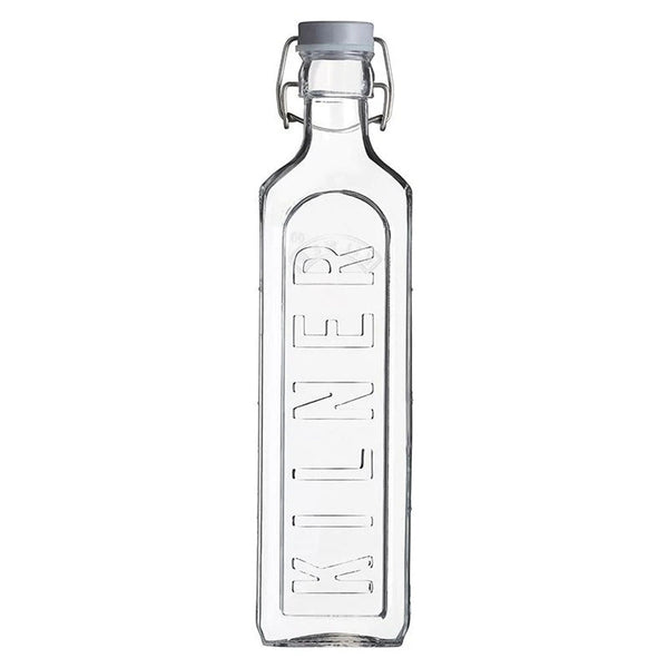Botella Kilner Tapa Gris Cierre Clip 1Lt