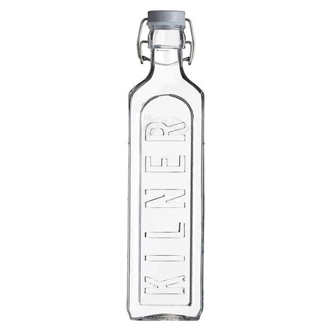 Botella de cristal cuadrada con cierre hermético 1 litro - Kilner