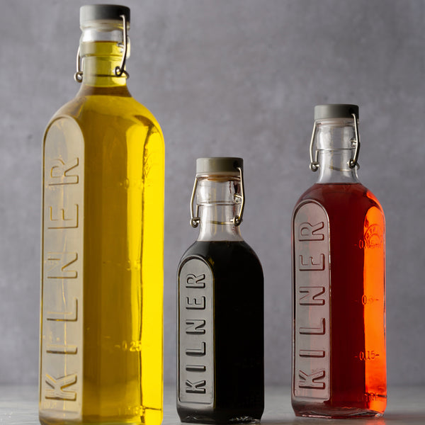 Botella Kilner Tapa Gris Cierre Clip 1Lt